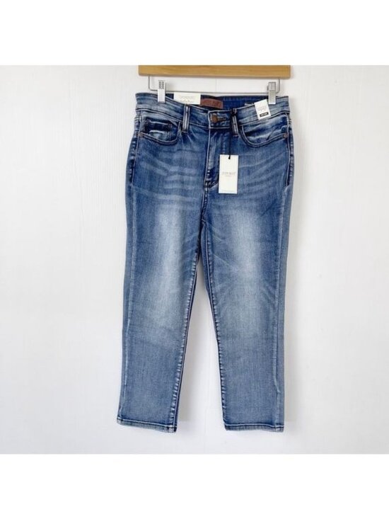 Judy Blue Denim - Judy Blue Mid Rise Cuffed Skinny Jeans 28 New